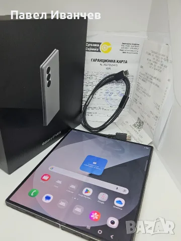 ГАРАНЦИЯ Samsung Galaxy Z Fold 6 5G 256GB Silver Shadow 97% Battery 471 Цикъла