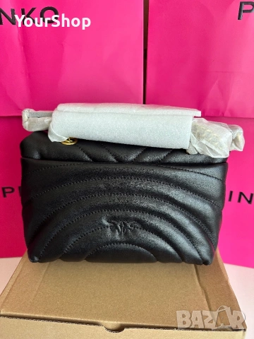 PINKO Мini Love Puff – оригинална кожена чанта | НОВА , снимка 5 - Чанти - 54048803