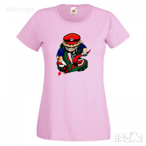Дамска тениска Mario VS Monster Игра,Изненада,Подарък,Празник,Повод