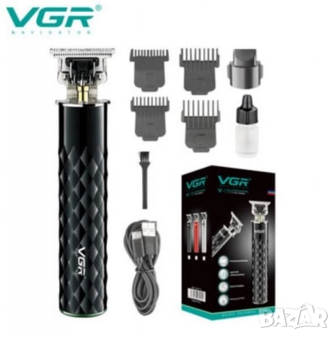 Водоустойчива професионална машинка за подстригване VGR V-170 с метален корпус и USB-C зареждане