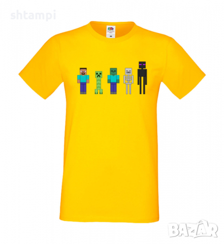 Мъжка тениска майнкрафт Minecraft 7,Minecraft,Игра,Забавление,подарък,Изненада,Рожден Ден., снимка 15 - Тениски - 36496334