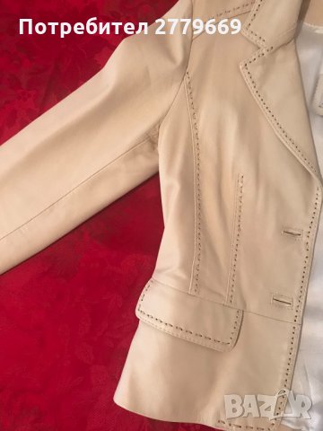 Дамско яке тип сако естествена кожа размер s, снимка 12 - Сака - 30209014