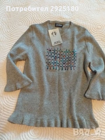 Дамска блуза  , пуловер с харбалички S / M , снимка 1 - Блузи с дълъг ръкав и пуловери - 34492776