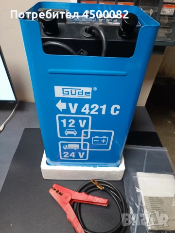 Зарядно - стартерна количка за акумулатор Güde V 421 C (12V / 24V), снимка 2 - Аксесоари и консумативи - 54111674