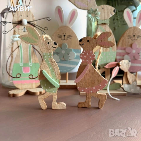 Великденска дървена декорация, снимка 5 - Декорация за дома - 54027381