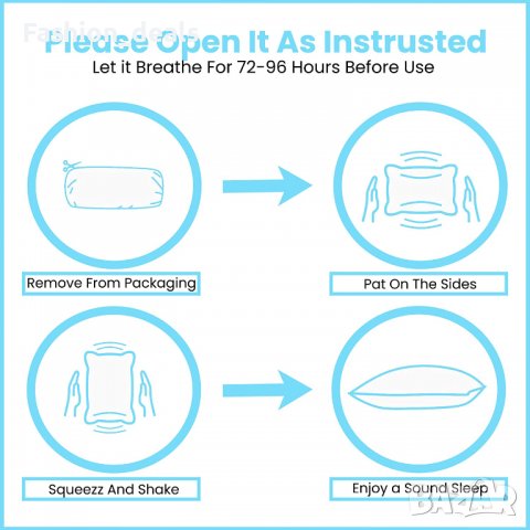 Нови 2 броя меки възглавници за сън спалня спящи настрани, корем и гръб, снимка 6 - Възглавници - 37735238