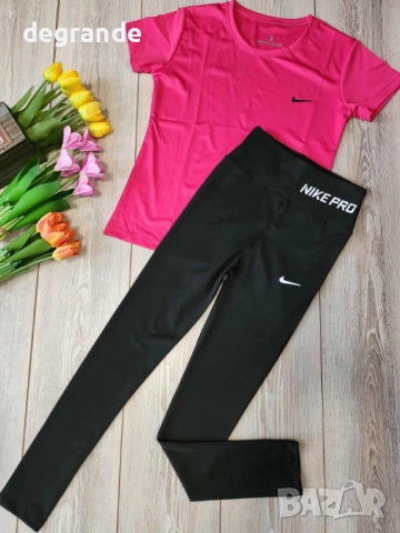 Спортен сет Nike Pro клин+тениска 