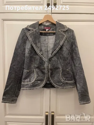 Сако сиво, ново, снимка 1