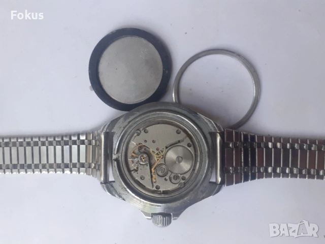 Мъжки механичен часовник автомат Командирски, снимка 7 - Антикварни и старинни предмети - 53278700