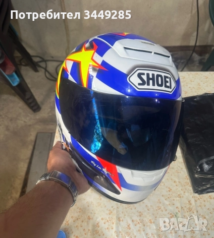 Каска shoei, снимка 5 - Спортна екипировка - 52793648