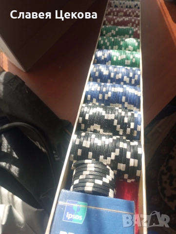 жетони за покер, снимка 2 - Други игри - 52198088