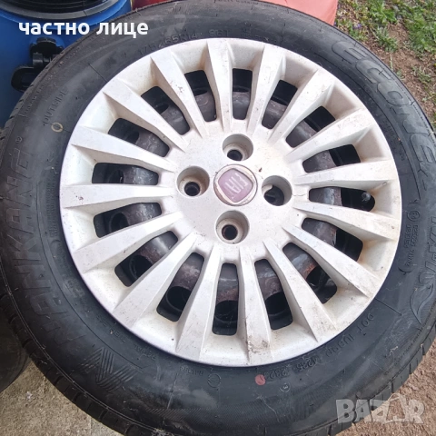 4Х98 Фиат джанти с летни гуми ДОТ 2323, снимка 3 - Гуми и джанти - 53941054