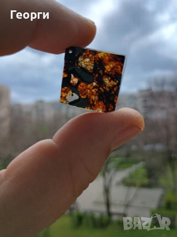 Натурален метеорит,паласит Sericho, снимка 4 - Колекции - 54078406