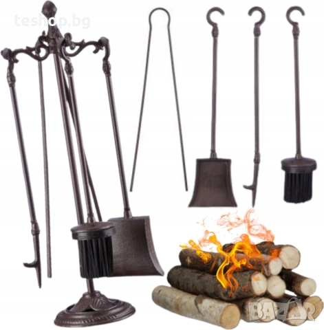 Комплект аксесоари за камина RELAXDAYS, снимка 2 - Други стоки за дома - 54320121