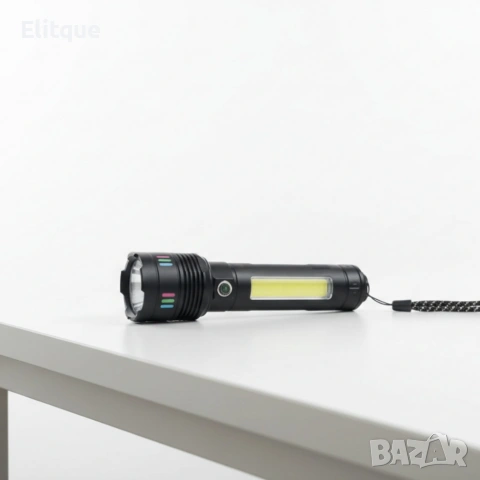 LED мощен фенер BL-707-TG – ярък фенер с Type-C зареждане, снимка 5 - Лед осветление - 53358933