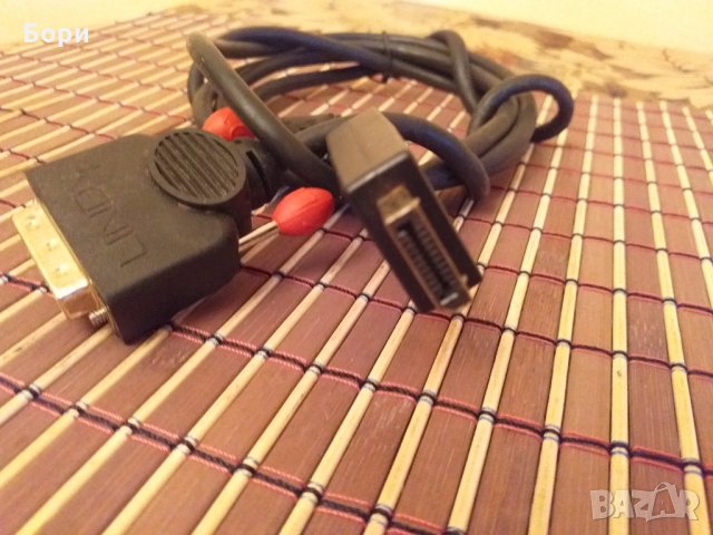 LINDY Display Port 20-pin m към DVI-D(24+1 pins) Gold /2м, снимка 3 - Кабели и адаптери - 30357373