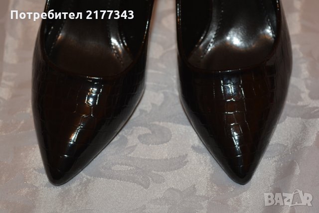 5 Чифта Елегантни Черни Официални Дамски Обувки на Ток Артикул №078, снимка 3 - Дамски елегантни обувки - 30963120