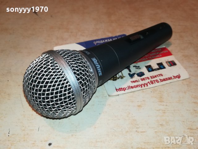 SHURE SM58 MIC-GERMANY 0112211726, снимка 12 - Микрофони - 34995121