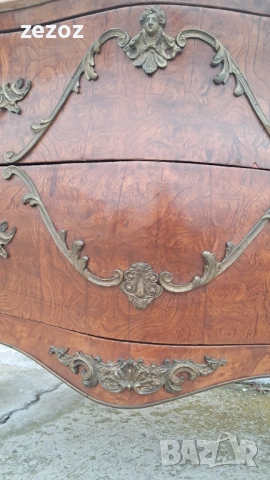 Скрин антикварен"Бомбе", снимка 7 - Скринове - 53253932