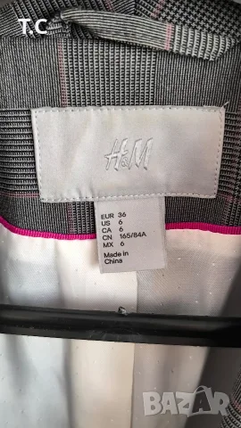 Дамско карирано сако. , снимка 3 - Сака - 56371073