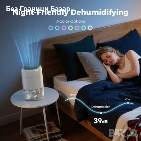 Нов Портативен обезвлажнител 1000 мл за дом, спалня, баня и гардероб, снимка 6 - Други стоки за дома - 52495967