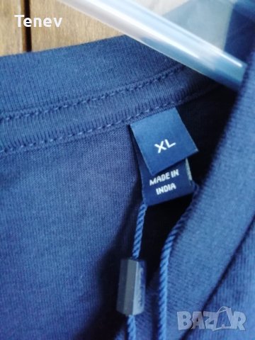 GANT The Original Slim V-Neck Evening Blue 433 оригинална нова тениска , снимка 6 - Тениски - 37888514