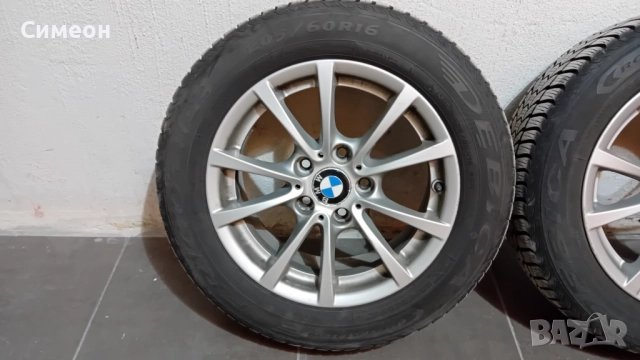 Оригинални джанти BMW 16" 7JX16 H2 със зимни гуми Debica Frigo HP2 8mm грайфер made in France., снимка 5 - Гуми и джанти - 51725188