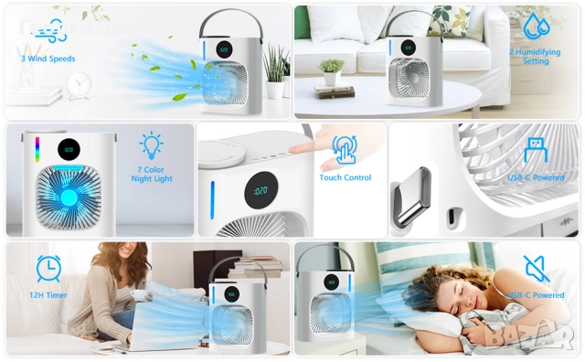 Овлажнител,охладител на въздух - L200, снимка 4 - Овлажнители и пречистватели за въздух - 51492416