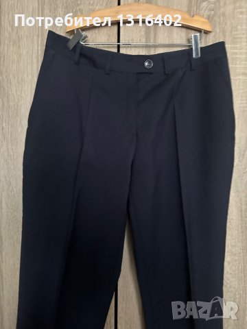 Тъмно син дамски офис панталон, размер 40, снимка 6 - Панталони - 39054438