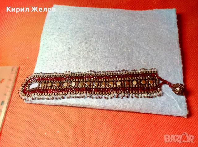 МЪНИСТЕНА ВИНТИДЖ ГРИВНА КРАСИВА РЪЧНА АРТ ИЗРАБОТКА 47334, снимка 3 - Гривни - 47315965