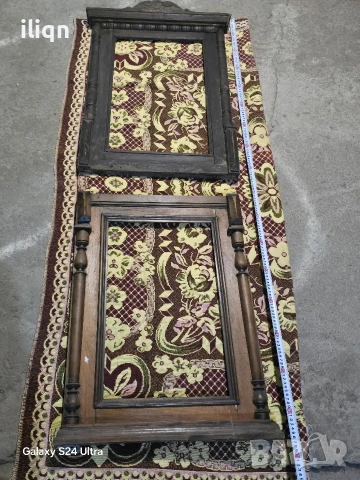 2 броя стари дървени рамки за огледала. Размери на снимките. , снимка 2 - Антикварни и старинни предмети - 53917747