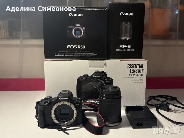 Фотоапарт Canon EOS R50 + обектив RF-S 18-150mm 