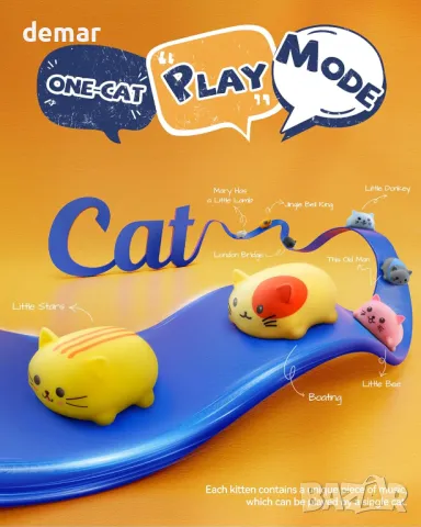 Ruko 3589 Музикални котенца, музикална скала с докосване,3-9 год, 8 бр, снимка 6 - Музикални играчки - 48480891