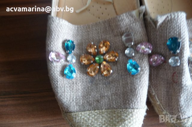 еспадрили с камъни № 40