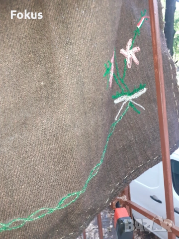 Автентична стара вълнена престилка за носия фъкана, снимка 3 - Антикварни и старинни предмети - 53295249