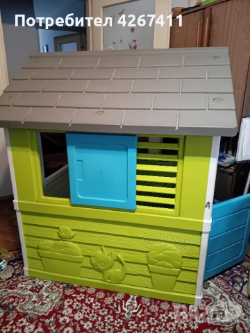 Детска къщичка Smoby с прозорци - Отлично състояние!, снимка 3 - Играчки за стая - 53013464