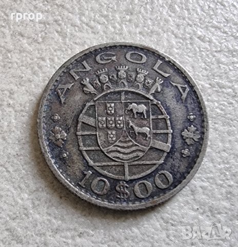 Монета. Ангола. 10 долара. 1969 година., снимка 2 - Нумизматика и бонистика - 40774214