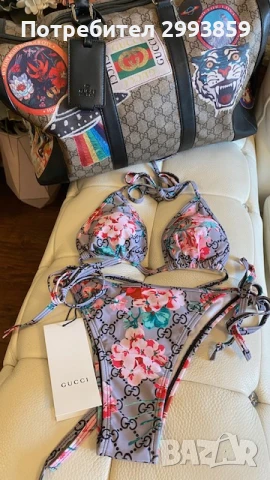 Бански Гучи бикини*Gucci Technical Bloom, снимка 18 - Бански костюми - 51363733