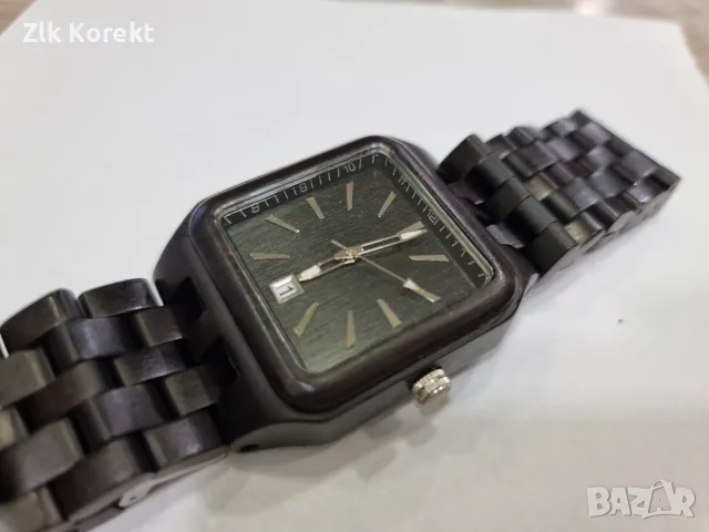 Дървен ръчен часовник , снимка 3 - Мъжки - 56316347
