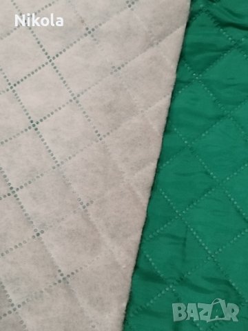 Капитониран шушляков плат за якета или нещо друго 7м /1,5м зелен, снимка 4 - Платове и дамаски - 39765333