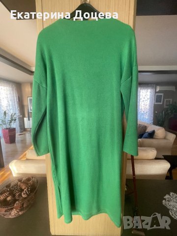 Зелена рокля с/без колан, снимка 2 - Рокли - 38573006