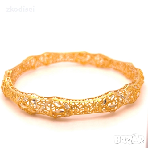 Златна дамска гривна 10,67гр. 14кр. проба:585 модел:34361-1, снимка 3 - Гривни - 51753479