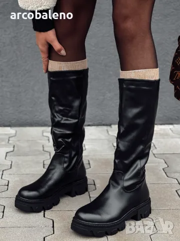 Дамски ботуши с дебела подметка LUXSTEP 2цвята , снимка 2 - Дамски ботуши - 47514647