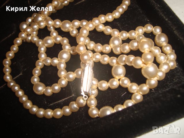 ИСТИНСКА НЕЖНА ПЕРЛЕНА ОГЪРЛИЦА КОЛИЕ ПЕРЛИ РЕТРО АРТ ДЕКО СТИЛ 16545, снимка 9 - Колиета, медальони, синджири - 30711734