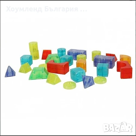 Магнитен LED Конструктор 32 елемента, снимка 5 - Конструктори - 54332064