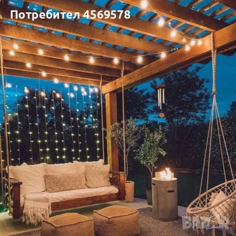 ✨Завеса от лампички за двор , веранда , тераса и др.✨