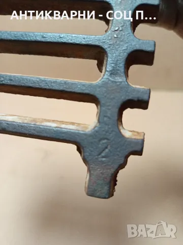 Соц Стара Чугунена Скара За Стара Печка., снимка 8 - Антикварни и старинни предмети - 49318394