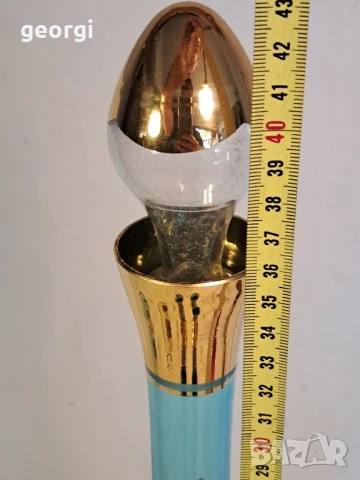 декантер със шест чаши Murano с 24к позлата уникат, снимка 10 - Сервизи - 50852254