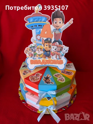 Картонена торта Стич, снимка 14 - Други - 50953425