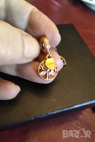 Сребърни талисмани  пандора с розова позлата намалени , снимка 4 - Гривни - 34911996